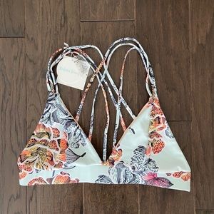 Kulani Kinis Triangle Cross Back Bikini Top 2XL